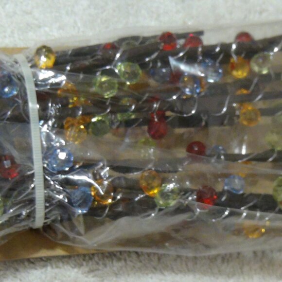 Jeweled LED Lights Branches 30" River of Goods SNBC 50 LED 100 Faceted Beads - Picture 3 of 16